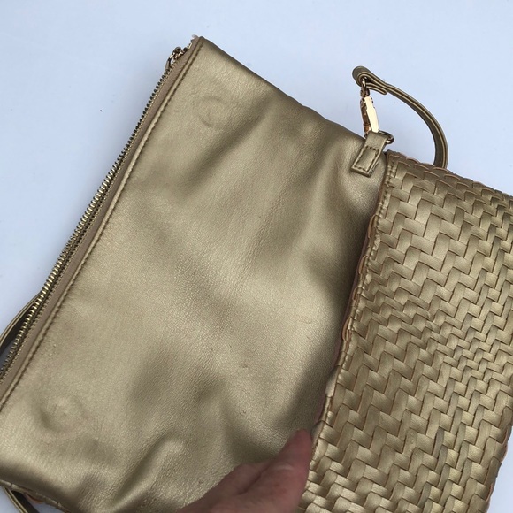 leather clutch w/ shoulder strap - Picture 6 of 7